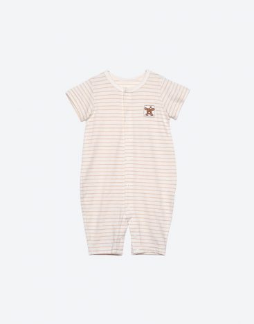 Baby Organic Short-Sleeve Natural Green Bodysuit