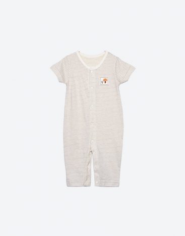 Baby Organic Short-Sleeve, Natural Green Bodysuit