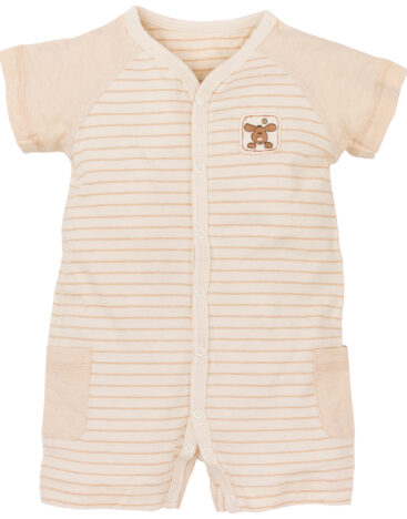 organic cotton bodysuit with pocket Mimi organic NaturerColored