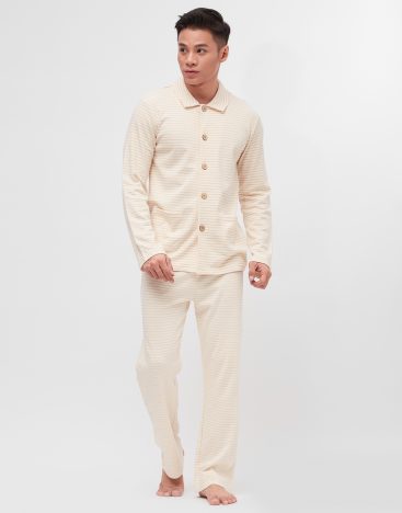 Striped Button Front -M01ST