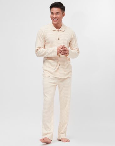 Striped Button Front -M01ST3