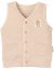 natural colored cotton quilted vest