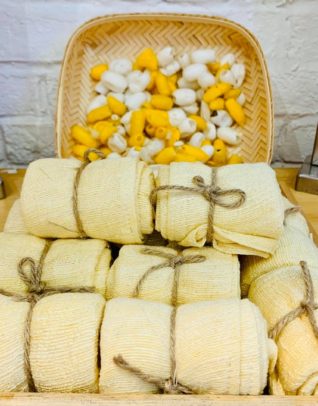 yellow natural mulberry silk Mimi