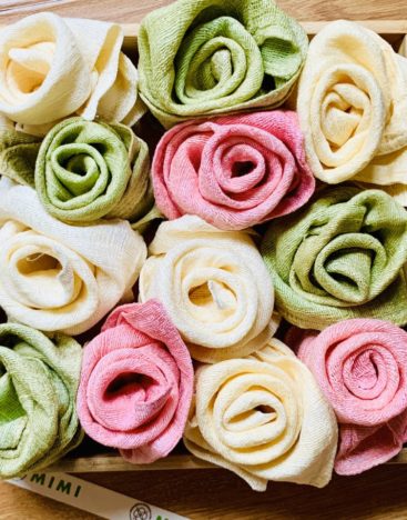 Mimi raw silk face towel
