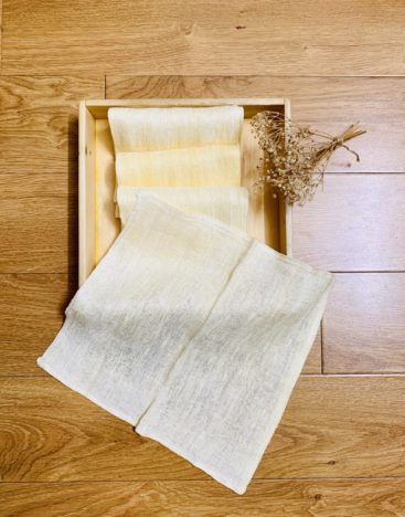 Mimi raw silk face towel
