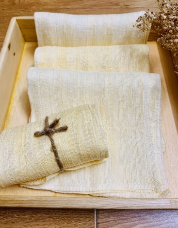 Mimi raw silk face towel