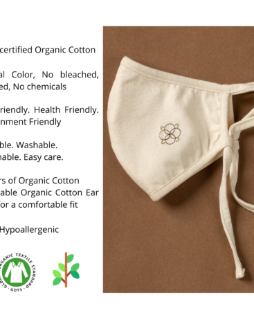 Mimi GOTS organic cotton reusable face mask