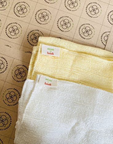 natural silk washcloth