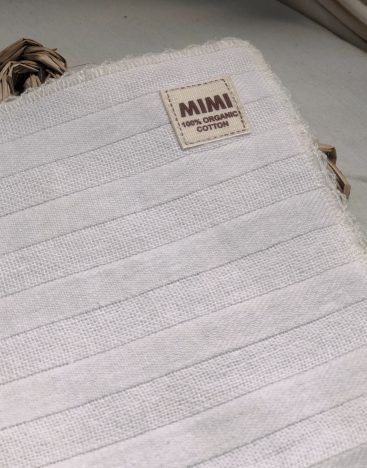 100% organic cotton 25×25 face towel, handkerchief